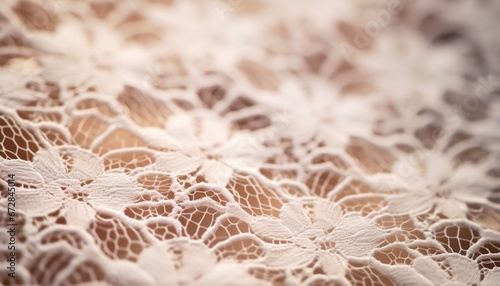 Photo of a Delicate Touch: Exploring the Intricate Patterns of White Lace Fabric