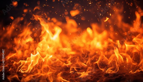 Photo of a Fiery Dance: A Close-Up of Mesmerizing Flames in Vivid Motion © Anna