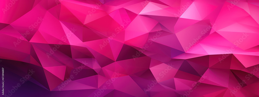 Obraz premium Vibrant fuchsia polygonal.