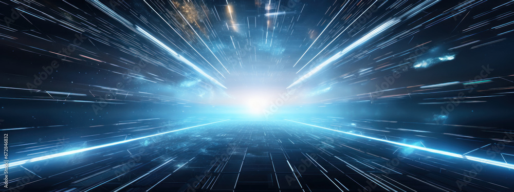 Obraz premium Digital matrix backdrop.