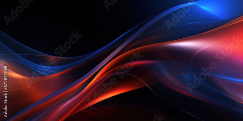 Futuristic abstract background with flowing shapes.