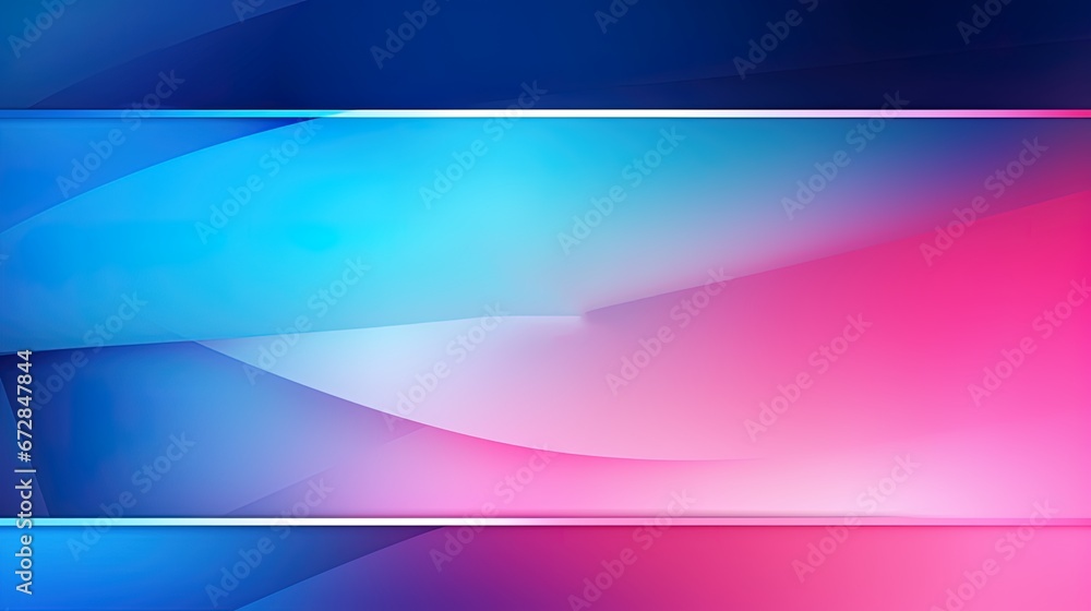 Banner template with blue and pink gradient and copy space, AI generative Banner template with blue and pink gradient and copy space, AI generative