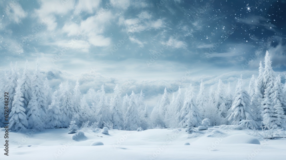 custom made wallpaper toronto digitalWinter landscape. Winter forest. Snowy weather. Winter background