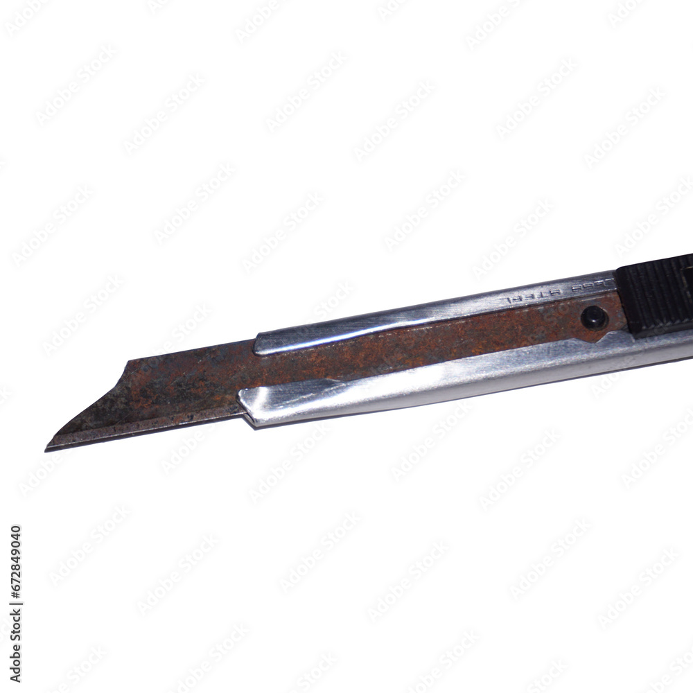 Utility Knife isolated with clipping path