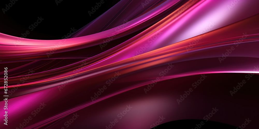 Metallic pink curves intertwine in a close-up abstract. Metallic pink curves intertwine in a close-up abstract.