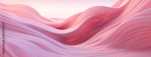 Abstract 3D visualization of a dynamic pink surface with rich textures.