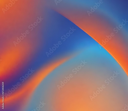 A gradient smooth background from bright blue to orange