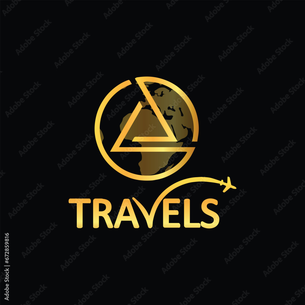 al travel logo design vector al travel logo design vector