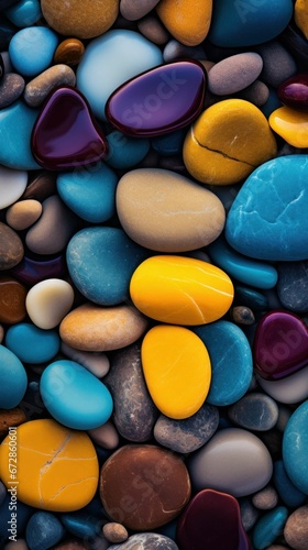 Colorful Beach Pebbles 