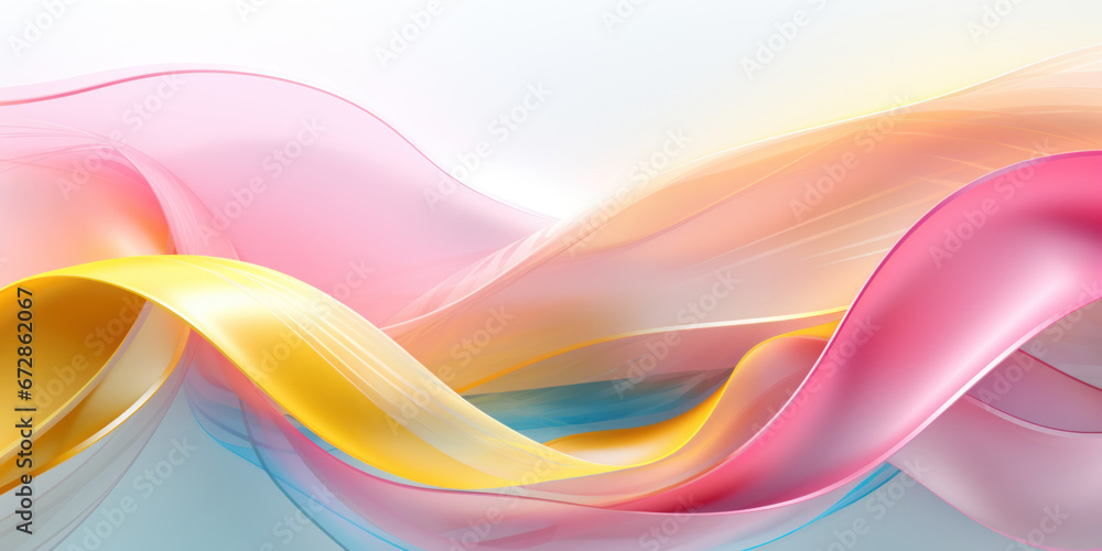 Ethereal pastel ribbons flow. Ethereal pastel ribbons flow.