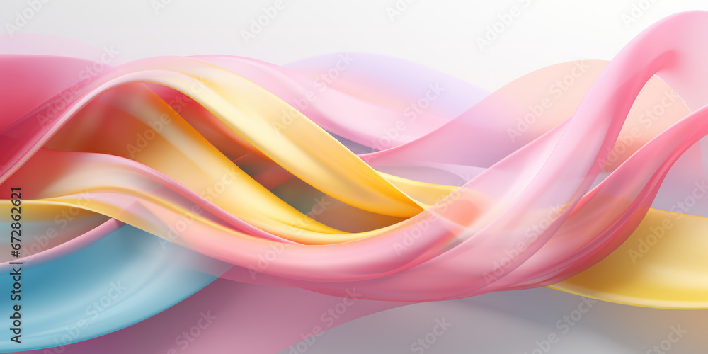 Ethereal pastel ribbons flow. Ethereal pastel ribbons flow.