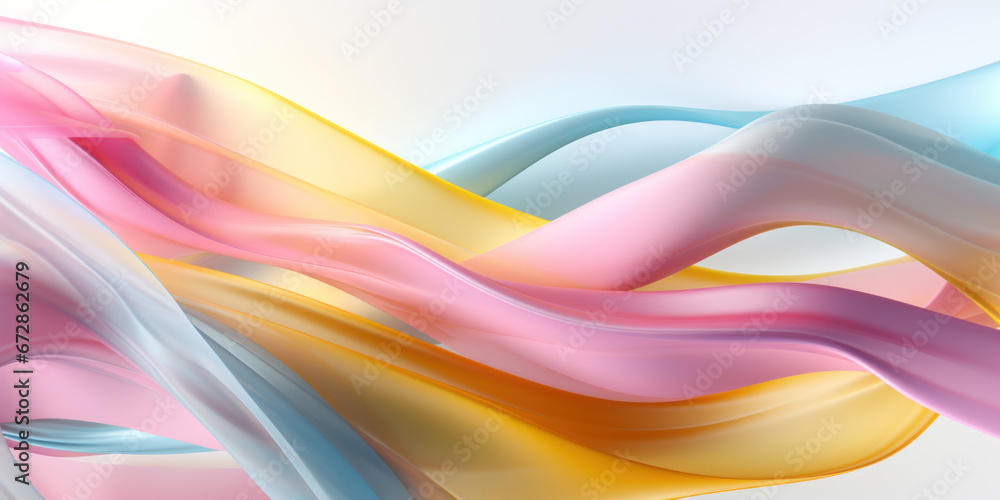Ethereal pastel ribbons flow. Ethereal pastel ribbons flow.