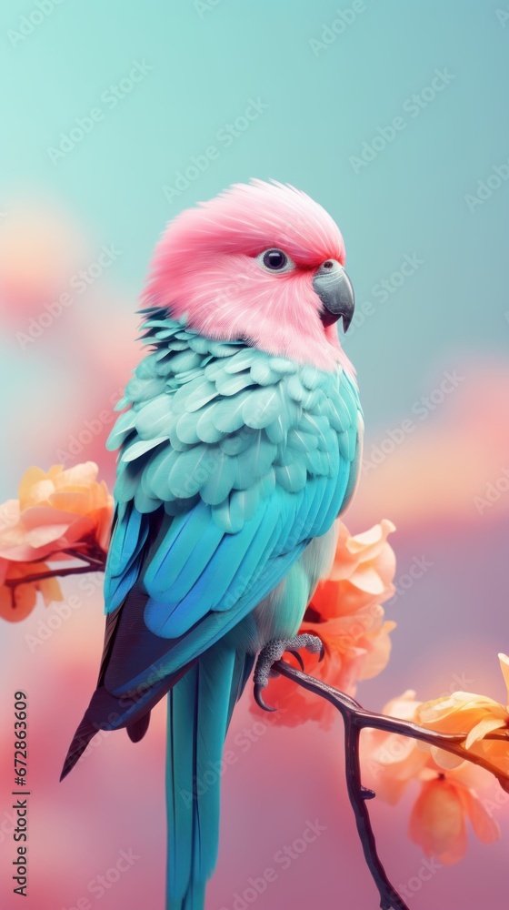Fototapeta premium Pastel Beautiful and Lovely Bird