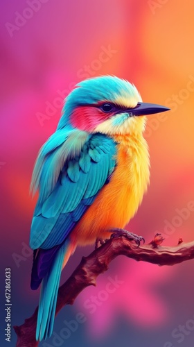 Pastel Beautiful and Lovely Bird