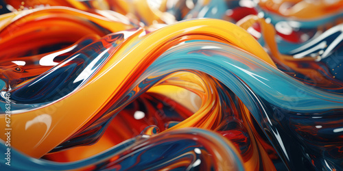 A mesmerizing display of 3-D extruded liquid art.