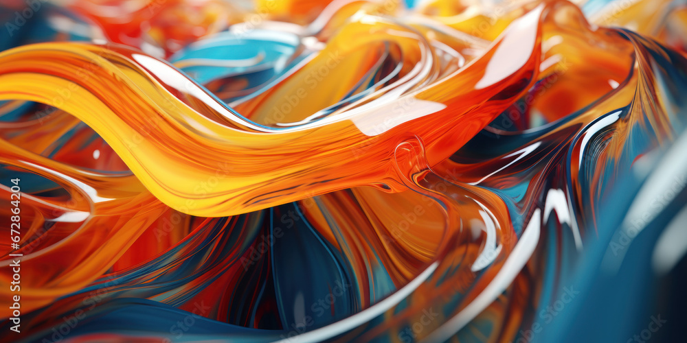 A mesmerizing display of 3-D extruded liquid art. A mesmerizing display of 3-D extruded liquid art.