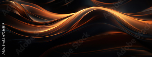 Dark 3D swirls in a moody abstract.