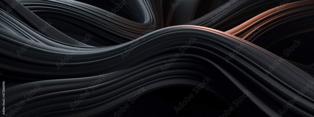 Dark 3D swirls in a moody abstract. Dark 3D swirls in a moody abstract.