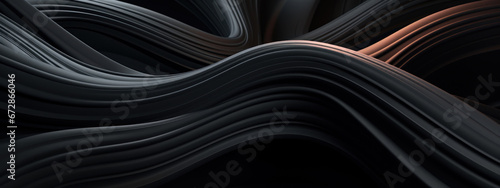 Dark 3D swirls in a moody abstract.