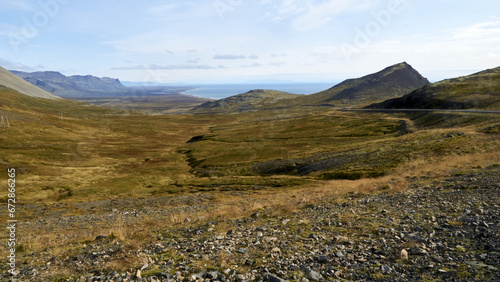 beautiful landscape on snaefellsnes peninsula, iceland