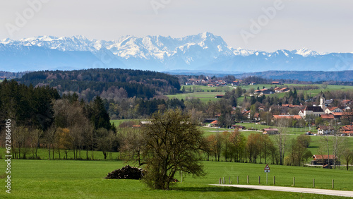 view of Zugspitze, germany's highest mountain