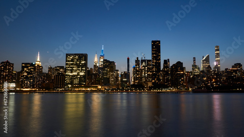 Manhattan skyline at dawn
