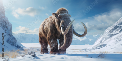 Mammoth in the wild.