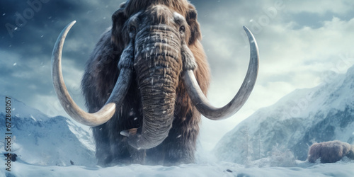 Mammoth in the wild.