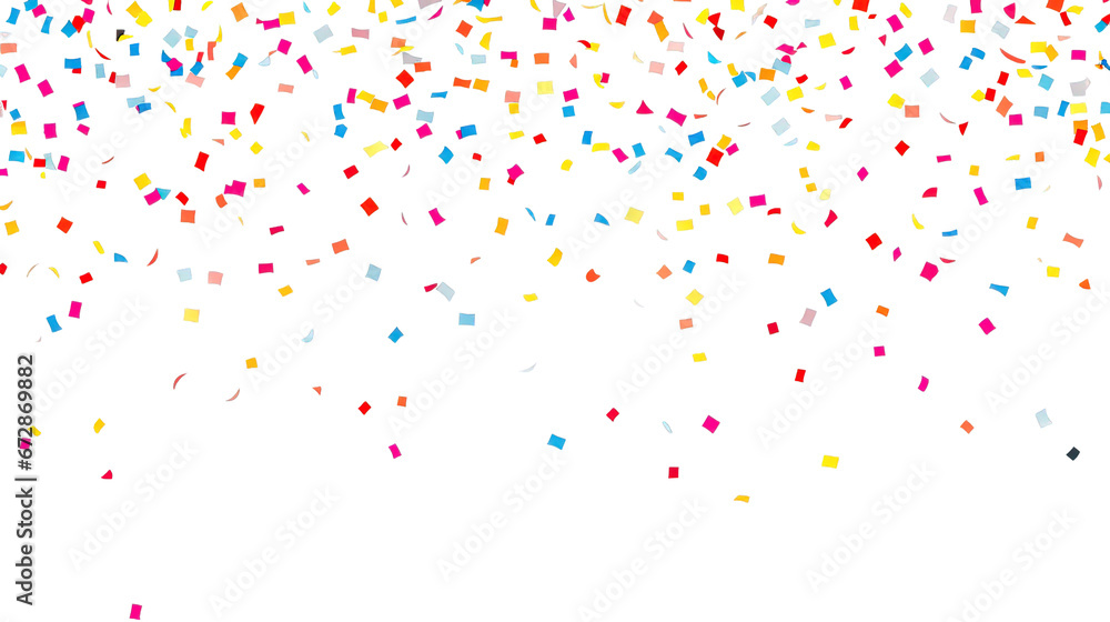 Colored Confetti and Serpentine png transparent Vector Illustration 