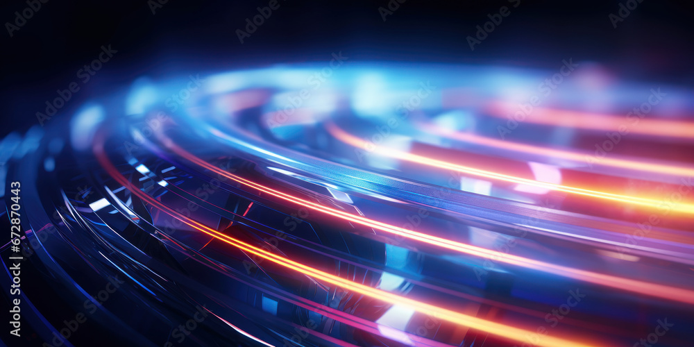 Tangled neon wires captured in a macro perspective. Tangled neon wires captured in a macro perspective.