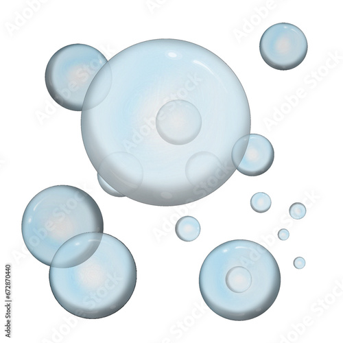 some bubbles without background