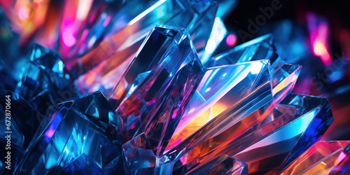 Intricate crystal formations captured in a soft-focus. photo