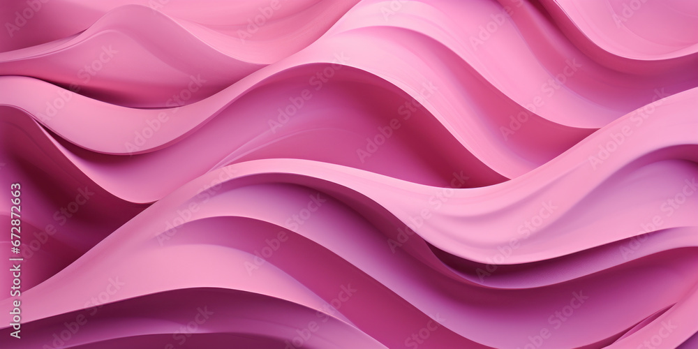 Obraz premium Softly undulating pink paper textures.