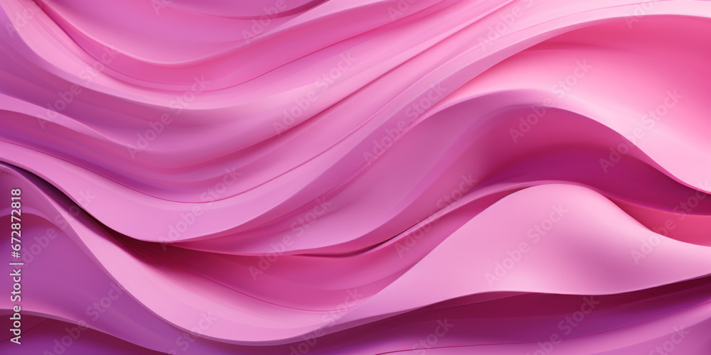 Fototapeta premium Softly undulating pink paper textures.