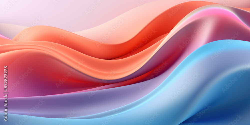 Elegant wavy formations of ribbons in a surreal 3D. Elegant wavy formations of ribbons in a surreal 3D.