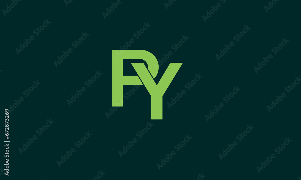 Letter PY Circle Creative Business Logo Letter PY Circle Creative Business Logo