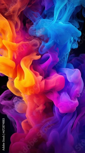 Beautiful Vivid Rainbow Color Liquid Smoke 