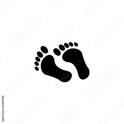 Human feet concept line icon. Simple element illustration.Human feet concept outline symbol design.