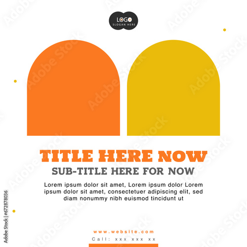 Social media lines banner photo frame, images frame for minimal vibes banners website, online store, oster, order, food and beverage, juice, fruit, colorful vector design element