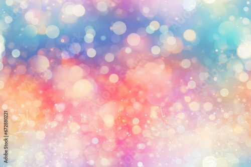Cute abstract multicolor pastel pink glitter sparkle background. Soft blue, purple and white abstract gradient bokeh background