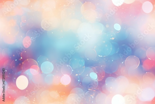 Cute abstract multicolor pastel pink glitter sparkle background. Soft blue, purple and white abstract gradient bokeh background photo