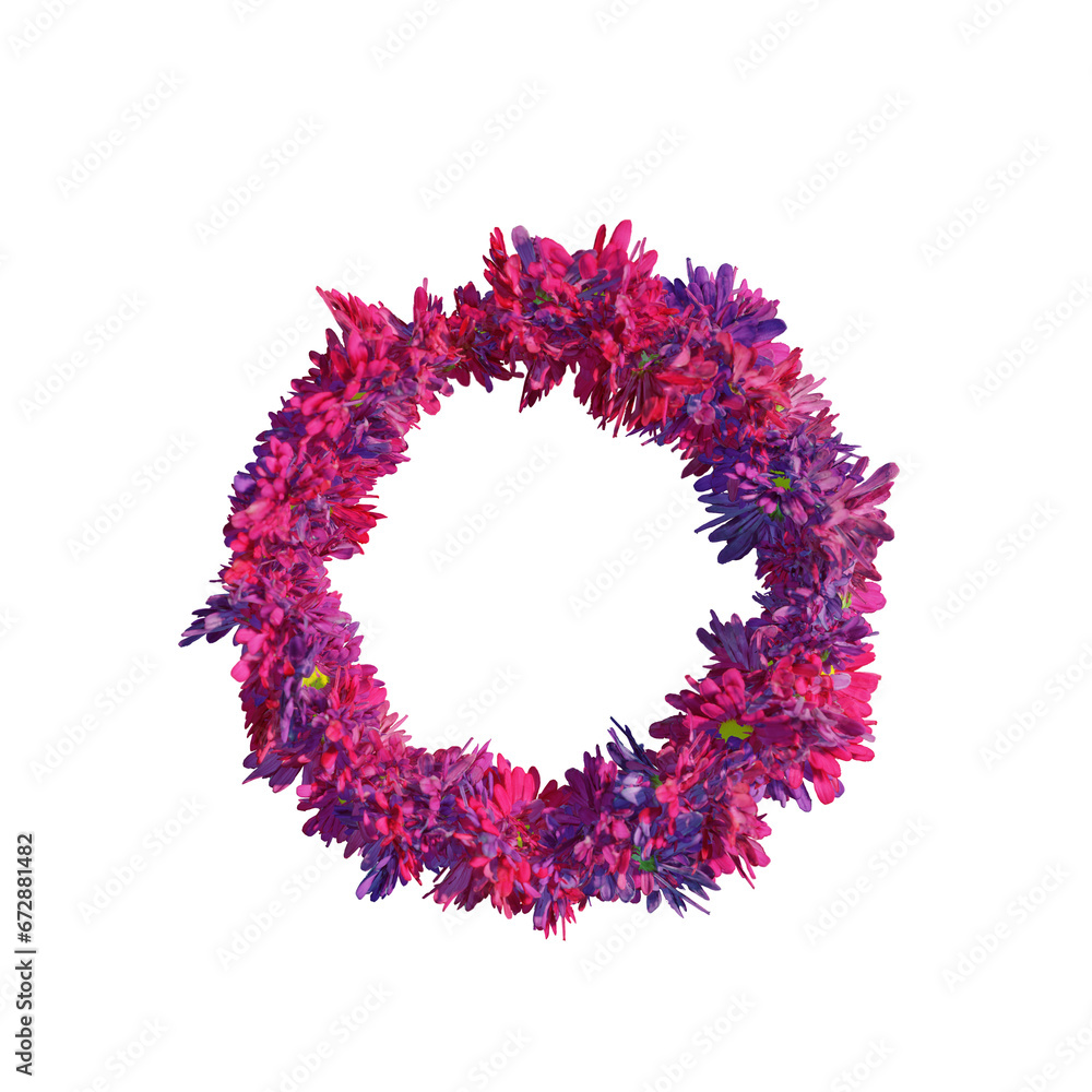 Colorful flower Daisy Wreath