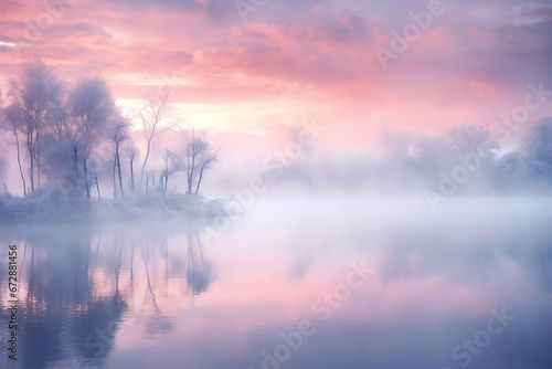 Ethereal Serenity Blend,where soft pastel hues like pinks, purples, and blues,merge gracefully to evoke a sense of tranquility and serenity.Generative AI