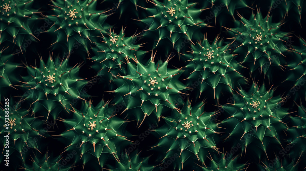 Fototapeta premium Cactus texture background banner or header