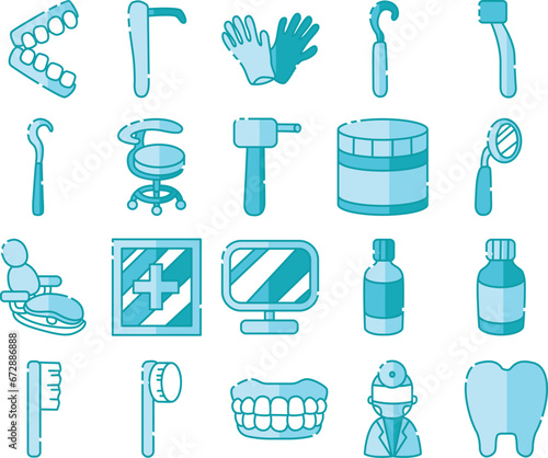 The theme of this icon set is Dentist.