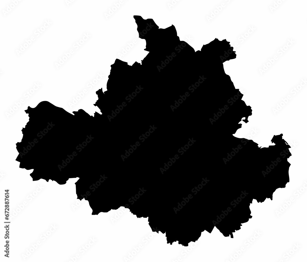 Dresden map silhouette