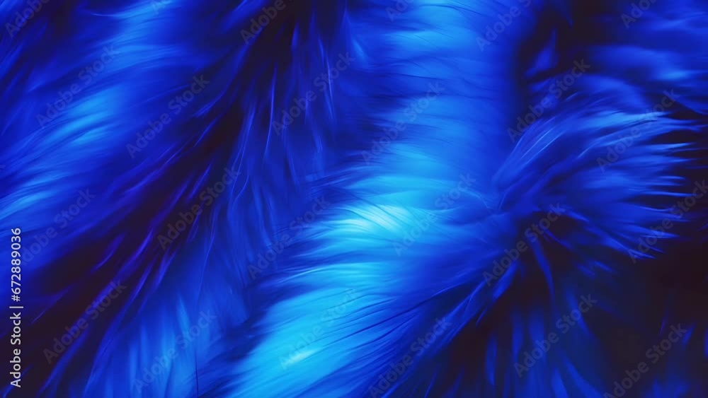 Fur texture. Beautiful neon blue background of fur texture with hidden ...