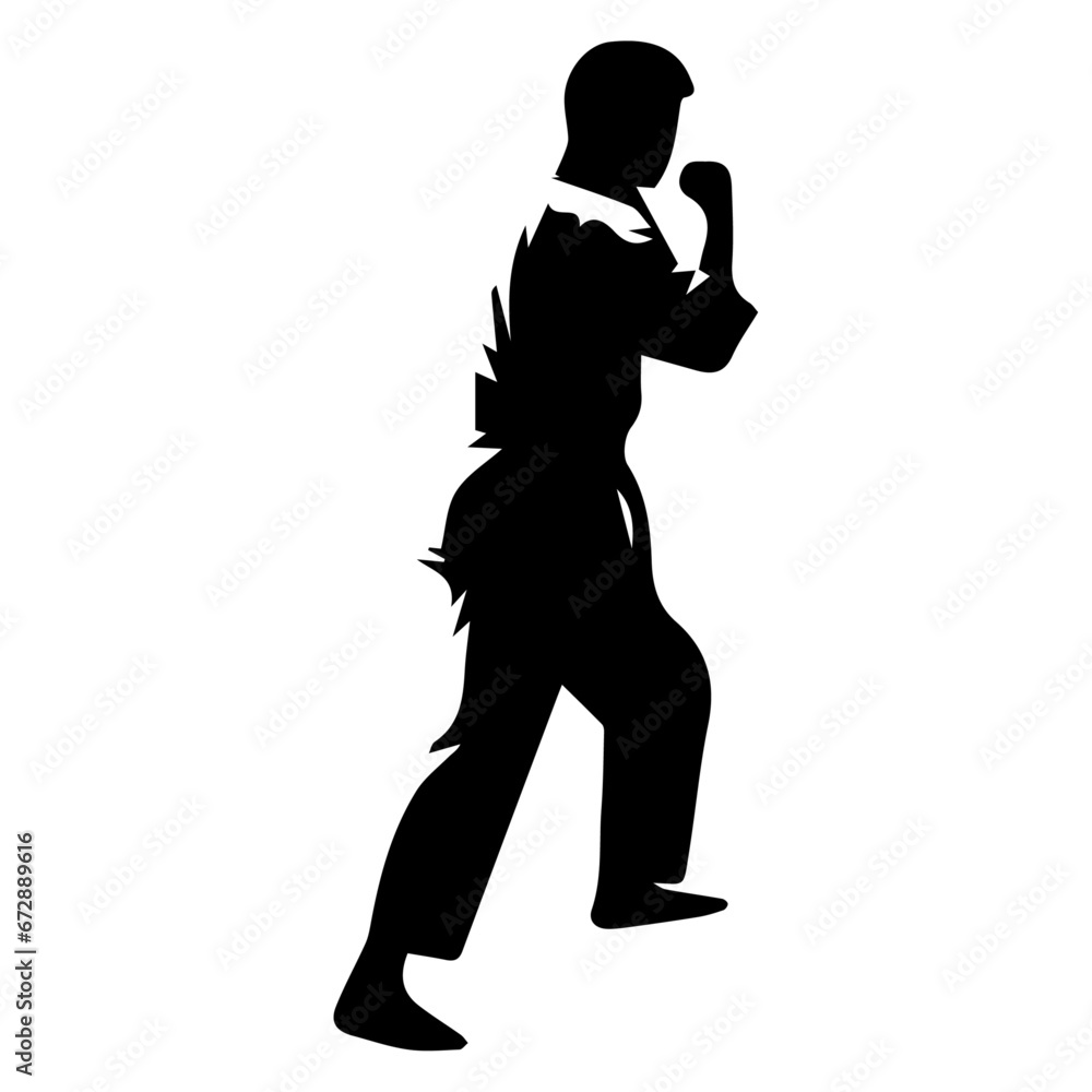Kung Fu Yoga Vector silhouette illustration Kung Fu Yoga Vector silhouette illustration