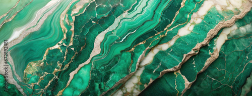 abstract green teal turquoise malachite and marble surface luxury texture panoramic background