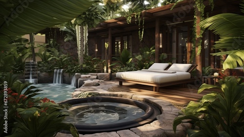 lounge area in nature.
